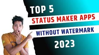 STATUS MAKER APPS WITHOUT WATERMARK || STATUS MAKER APPS WITH LYRICS || STATUS MAKER APPS 2023