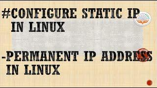 How to configure Static IP Address in Linux Server Interface || Permanent or Fixed IP Address config