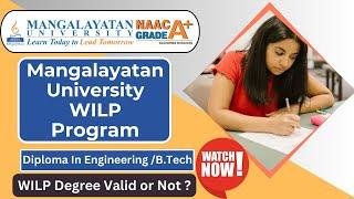 Is Mangalayatan WILP Online Good or Bad? | Mangalayatan WILP Degree Valid or Not?