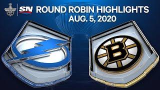 NHL Highlights | Lightning vs. Bruins – Aug. 05, 2020