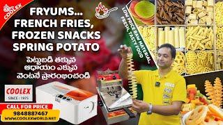 Fryums easy fry & French fries,  frozen snacks Spring potato Coolex small business opportunity