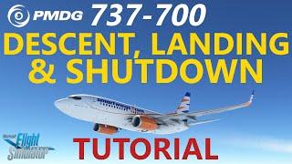 MSFS | PMDG 737 Tutorial - Episode 3: Descent, Landing and Shutdown in the 737-700 in Skiathos!