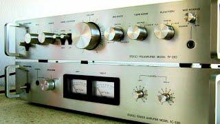 TOSHIBA SC 330 & SY 330 | Power Amplifier & Preamplifier | Vintage Stereo