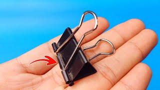 3 Hidden Functions of Binder Clips That Many People Don't Know