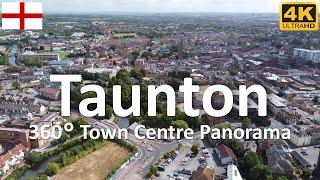 Taunton - Town Centre Panorama | Somerset | England | UK - 4k 360°