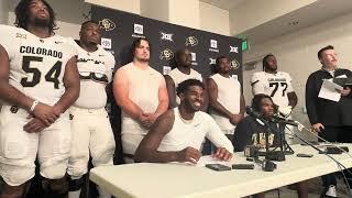 Shedeur Sanders, Travis Hunter & OL recap Colorado’s 28-9 win over Colorado State