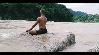 Awakening: Deep Meditation on Ganges Rishikesh Natural Sound of Ganga Water