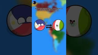 What if Philippines and Mexico switch their places ll #shorts #geography #trending #countryballs