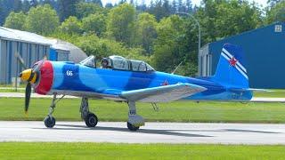 Nanchang CJ-6 Low approach and landing