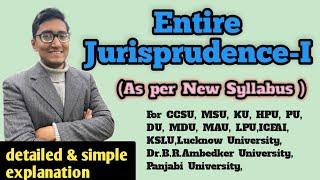 Jurisprudence -I for LLB and BALLB |  Law With Twins | CCSU | MSU | HPU | PU | CU | LPU| KLSU | KU |