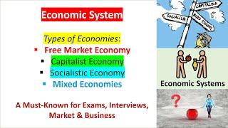 Types of Economies? Free, Capitalist, Socialistic, & Mixed |  Economic System