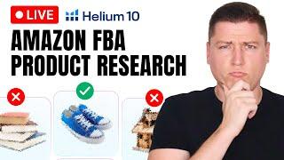 Amazon FBA Product Research Tutorial (Watch Me Find Winning Products LIVE)