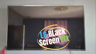 LG TV Black screen Fix