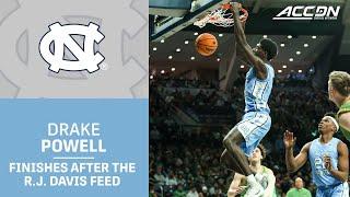 UNC star R.J. Davis' Sweet Feed Sets Up Drake Powell's Flush