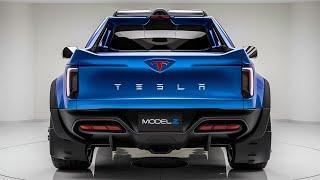 NEW 2025 Tesla Model Z Pickup Truck Unveiled -  The Future of Electric Power & Design!