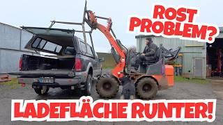 Wir nehmen die Ladefläche am Ford F350 ab 