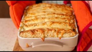 Recette : Gratin de crêpes aux épinards et poulet