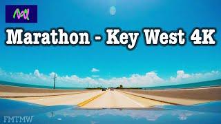 Marathon - Key West 4K // Scenic Drive Video // Follow Me