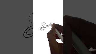 Signature Style for the name Sumaiya. Beautiful letter S Sign in Cursive Design. #shorts #procreate