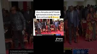 UHURU KENYATTA AND KINDIKI LIGHT MOMENTS IN EMBU #raila #uhurukenyatta #ruto #gachagua #citizentv