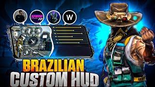 BRAZILIANCUSTOM HUD FREE FIRE FASTEST 3 FINGER HUD | 3 FINGER SUPER MOVEMENT CUSTOM HUD | MALIK FF