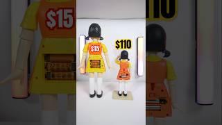 Squid Game $15 vs. $110 Young-Hee Doll #toys #netflix #doll #viralvideo