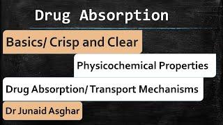 Drug Absorption Basics || Junaid Asghar PhD