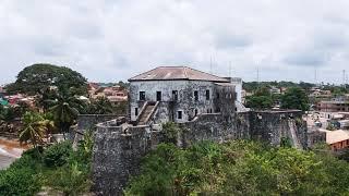 Drone Footage Of The Axim Castle - Ghana Travel Blog - Africa Gold Coast Slave Trade