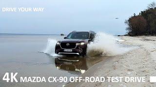 MAZDA CX-90 OFF ROAD TEST DRIVE YOU NEVER EXPECT TO SEE // WATER, SAND, MUD // DRIVING REVIEW