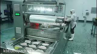 Frozen fish fillets vacuum packaging machine IVP individual vacuum pack