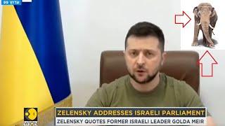 Ukraine's Zelensky compares Russian invasion to Nazis during address to Israeli lawmakers