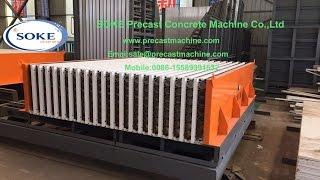 Lightweight hollow core wall panel machine