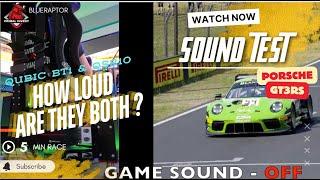 Sound Test QUBIC BT1 and QS210 Motion Platform - BATHURST HOT LAP ACC