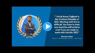 Bunyamin Gokcul Testimonial for Koray Tugberk GUBUR and Topical Authority Course