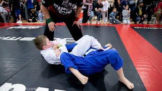 BJJ 10 year old wins intense match with armbar #jiujitsu #naga #armbar