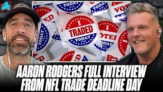 Aaron Rodgers Joins The Pat McAfee Show On November 5th, Trade Deadline Day...