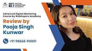 Pooja Singh Kunwar  - SEO Training Video Testimonial at WebHopers Academy