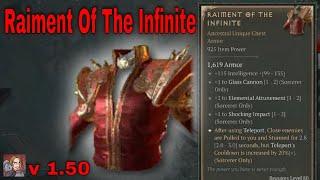 Diablo IV Unique Items - Raiment Of The Infinite (Sorc Armor)[v1.5.0]