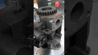 How a hydraulic piston pump works - with pressure compensator