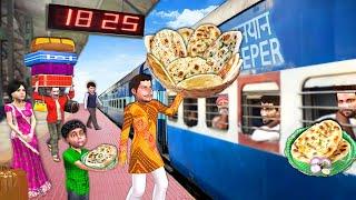 Mumbai Butter Naan Tandoori Roti Seller in Railway Station Train Food Hindi Kahaniya Moral Stories