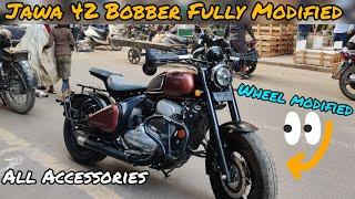 Jawa 42 Bobber Fully Modified | Jawa 42 Bobber Double Seat | Jawa Bobber Seat Modification | Jawa 42