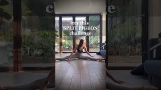 Fun transition. Split pigeon challenge. #yoga #yogasequence #yogaflow #yogaforhips