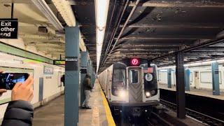 RARE NYCT IND: Coney Island bound R160A F train Via Crosstown at Broadway