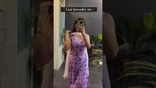 Elegant Lira Lavender Set | Customizable Summer Kurta | Indian Fashion Trends 2024