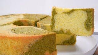 Lemon Matcha Chiffon Cake Recipe | Tasty Tamerry