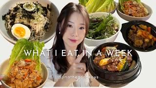 What I Eat In A Week (feat. Korean Meals)