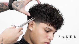  BEST TAPER FADE WITH CURLY HAIR BARBER TUTORIAL!!!