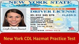New York CDL Hazmat Practice Test