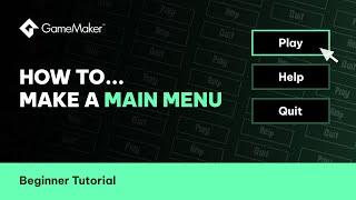 How To Create A Main Menu In GameMaker