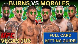 Larry’s Betting Guide For UFC Fight Night Burns vs Morales